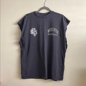 Darc Sport Ohana Gray Sleeveless Graphic Tee